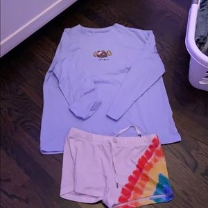 Life is good shirt and shorts